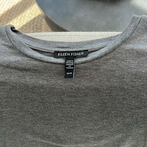 Eileen Fisher Heather Gray Fine Jersey Square Top Size XS